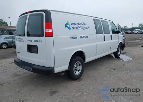 2020 Chevrolet Express Cargo Rwd 2500 Extended Wheelbase Wt z USA, uszkodzony, nr VIN 1GCWGBFP0L1223210